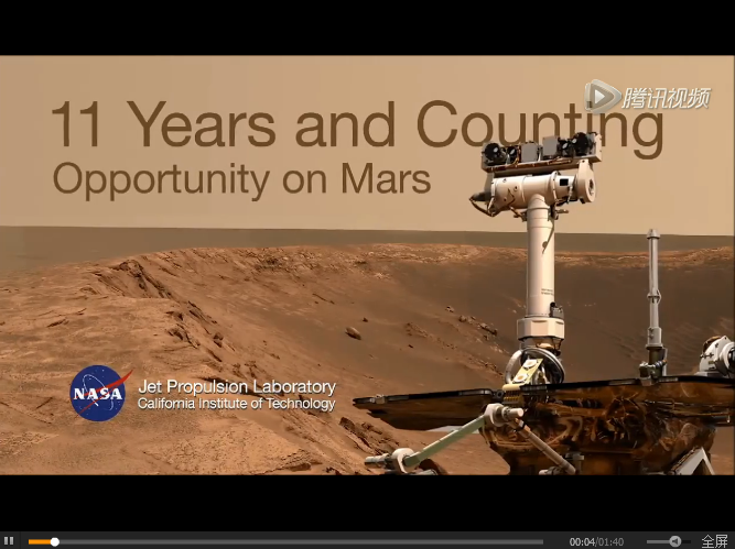 NASA宣布火星上发现流水! 【高清视频】